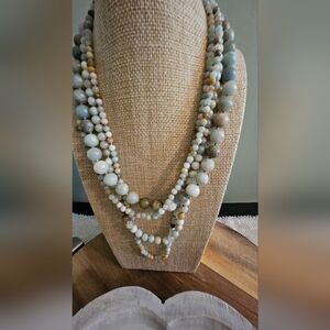 Park Lane Necklace. New without tags. Natural round multi color Amazonite.
